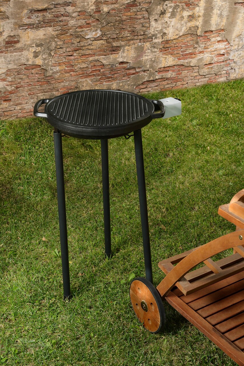 Gratar, Hermia, 446RNG1102, Suprafata de gatit tip grill, Negru - imagine 7